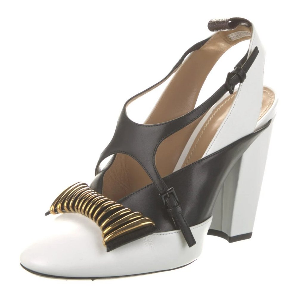 LOUIS VUITTON COLORBLOCK HEADLINE SLINGBACK PUMPS - Picture 2 of 14